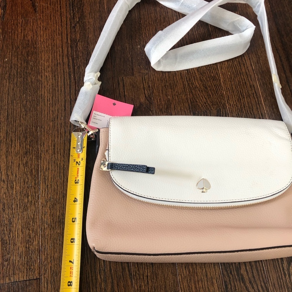 Kate Spade Large Convertible Polly Flap Adj. Shoulder Bag in Blush Multi - NEW! - Picture 11 of 15